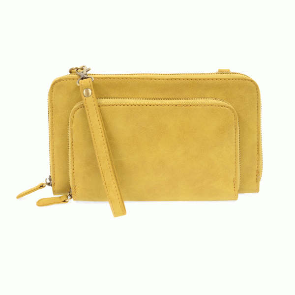 Brushed Mini Convertible Zip Wristlet