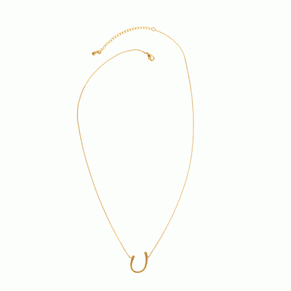 Gold Horseshoe Necklace